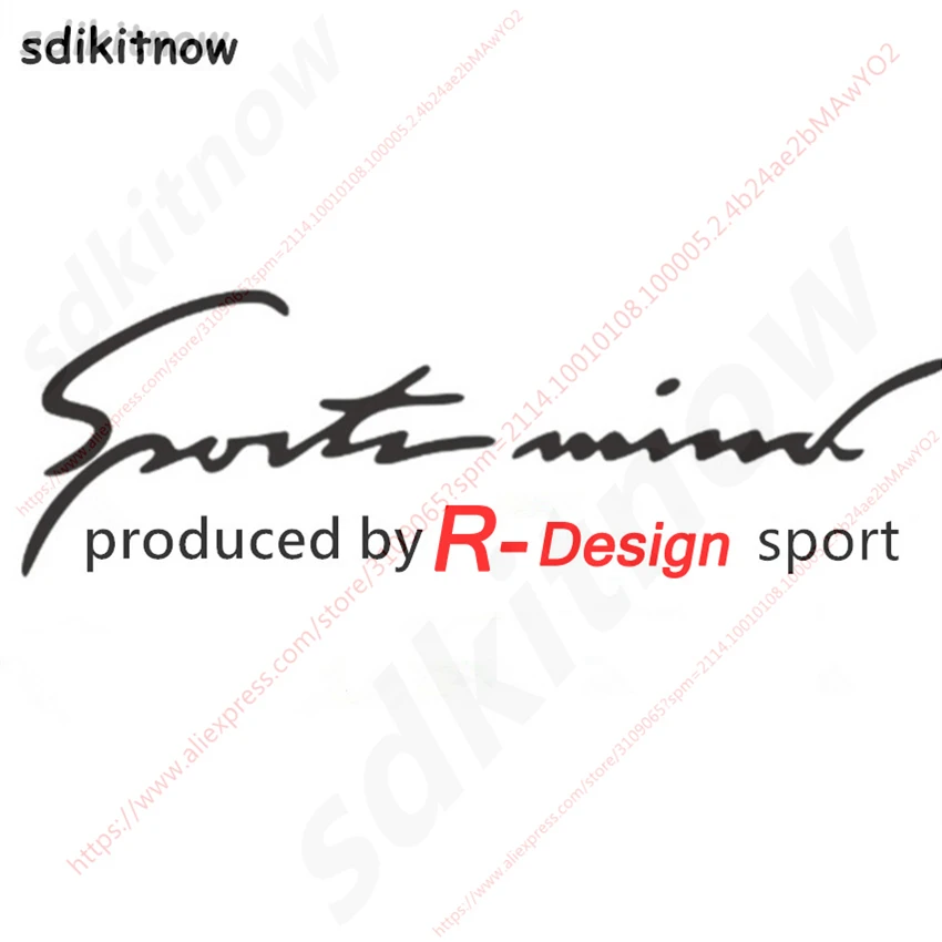 Спортивная наклейка Race R Design на переднее и заднее стекло автомобиля Стайлинг для