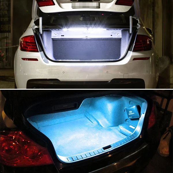 IJDM18-SMD-5050 T10 W5W) Светодиодная лента с usb-питанием для багажник автомобиля багажном отделении или внутреннее освещение, Ice Blue/6000 К ксенон белый/синий, 12V