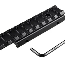 Funpowerland низкий профиль ласточкин хвост расширение рельса 11 мм до 20 мм Вивер адаптер конвертер прицел крепление База