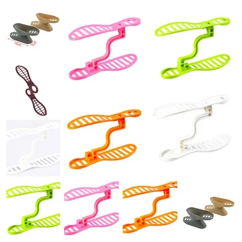 Plastic Shoe Rack Mini Shoe Hanger Space Saver Organizer Stand Shelf Holder Unit Black Light Living Room Furniture