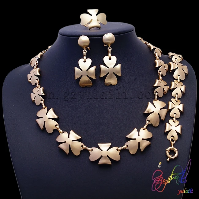 

Wholesale fine jewelry Brazilian gold jewelry set Speciality gifts