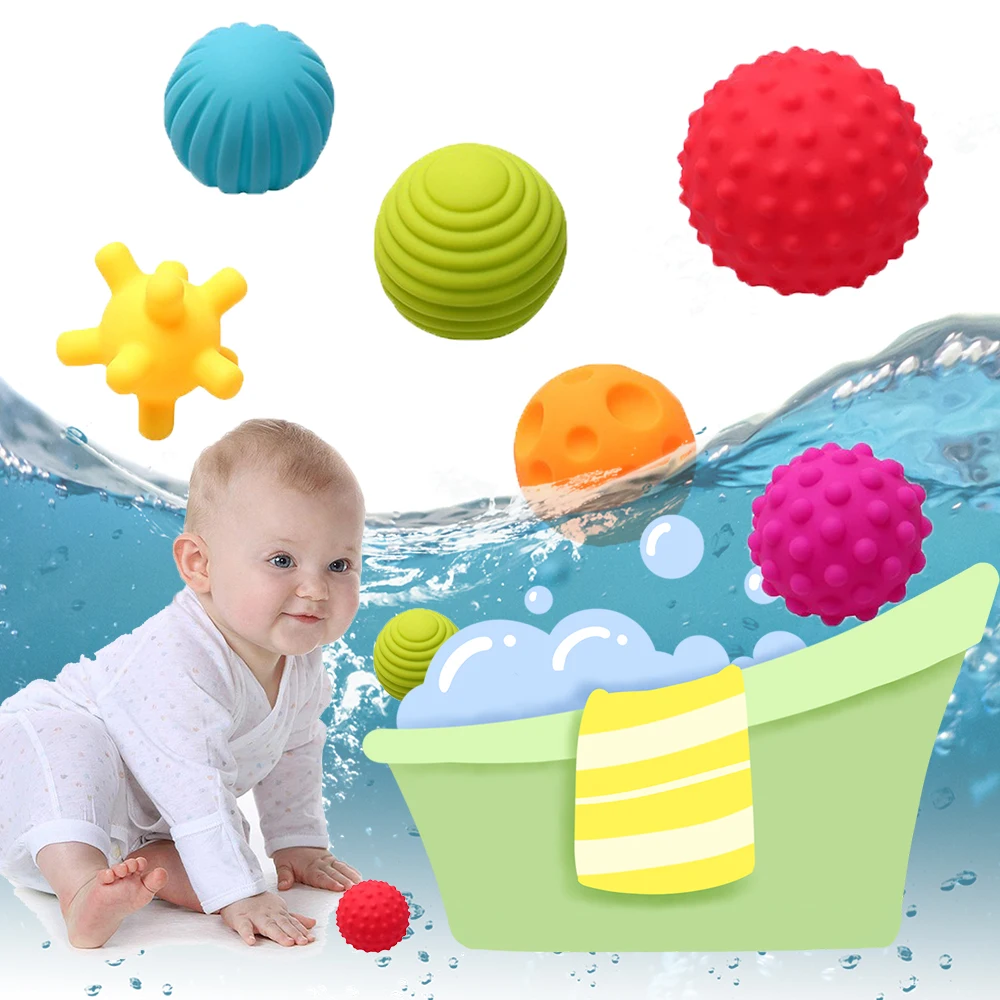 Детские Игрушки для ванны для детей, мягкие шарики, резиновые игрушки, обучающие игрушки для ванной, игрушки для купания, игры для душа, инструмент для распыления воды