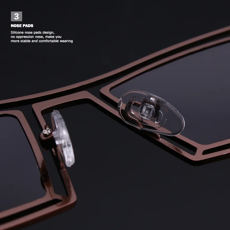 HD. пространство модный бренд Для мужчин поляризованных солнцезащитных очков полый металлический Квадратные Солнцезащитные очки Для