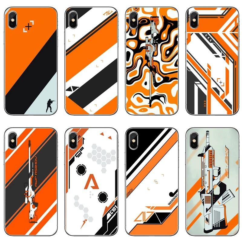 

game cs go gun Asiimov For Xiaomi Mi 8 SE Pro 6 6X A1 A2 Lite 5 5s 5x note mix max 2 2s 3 case Soft phone cover cases