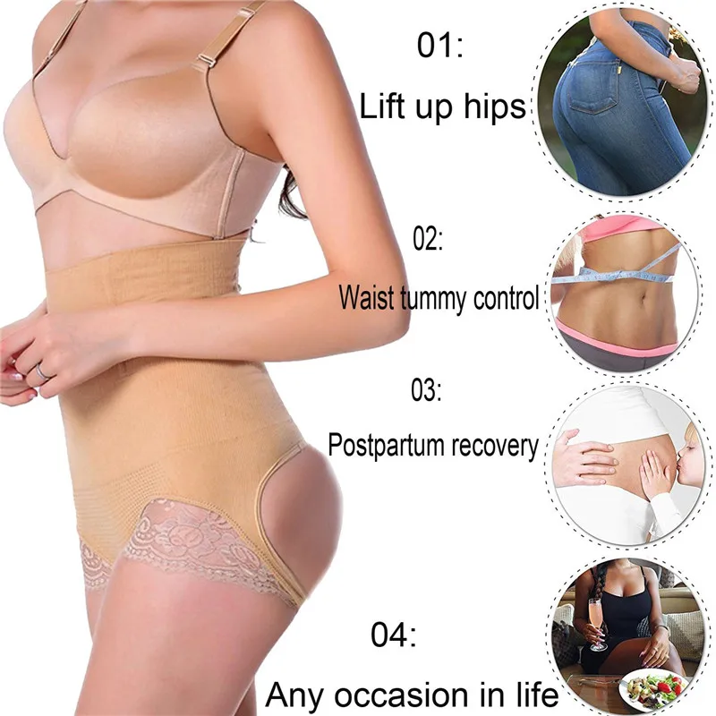 leonisa shapewear NINGMI Waist Trainer Control Panties for Women Party Body Modeling Belt Shaper Tummy Control Pulling Underwear Butt Lifter Short tummy control underwear