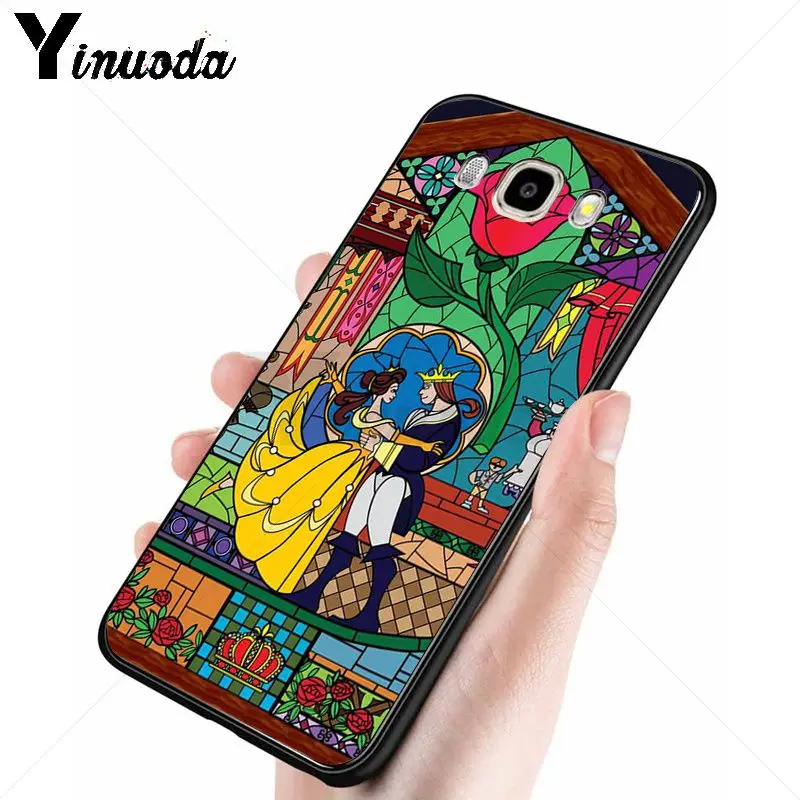 cartoon Beauty Beast Rose Princess Art Print