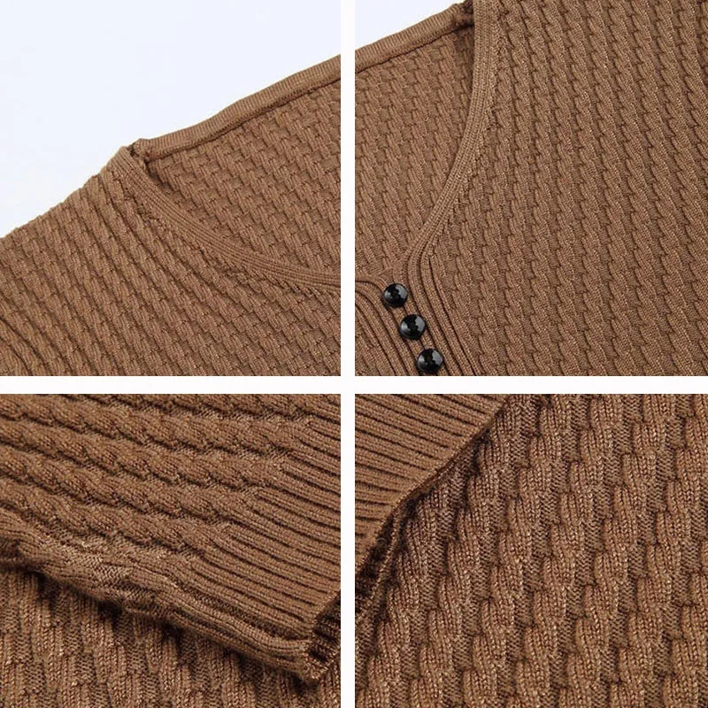 Winter V-Neck Sweater Men Cashmere Pullover Christmas Sweater Mens Knitted Sweaters Pull Homme Jersey Hombre Male Clothes