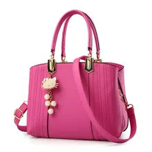 2017 Nova Moda Big Bag bolsa de Ombro Mulheres PU LEATHER Mika gato decoração Saco Do Mensageiro Bolsa Das Senhoras Bolsa Feminina Bolsos