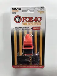 Бесплатная shipping12pcs/lot Красочные Sonic FOX 40 Свистки с CMG мундштук и шнурки в Новая Блистерная упаковка