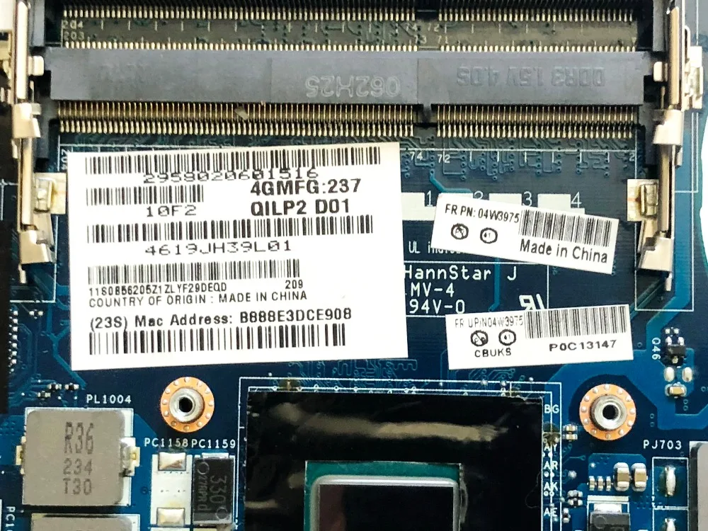 Оригинальная материнская плата для ноутбука lenovo Thinkpad S430 I5-3210M GT620M 2GB FRU 04W3975 QILP2 LA-8262P протестирована