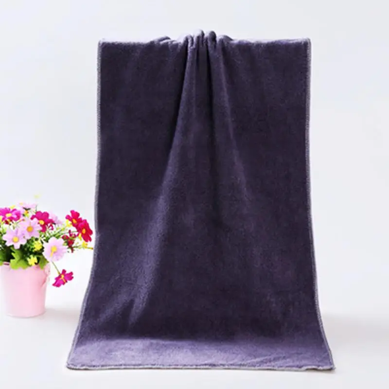 Быстросохнущее впитывающее полотенце из микрофибры пляжное плотное банное полотенце банный халат для взрослых ванная комната 35x75 см#05 - Цвет: gray