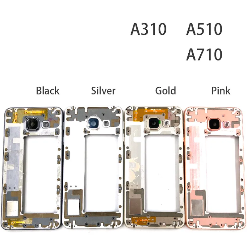 Передняя панель ЖК дисплея для Samsung Galaxy A3 A5 A7 2016 A310F A510F A710F средняя рамка Корпус