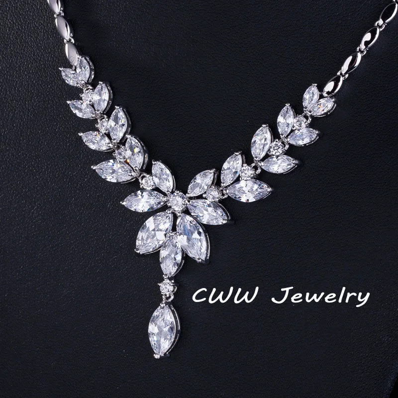 CWWZircons великолепные свадебные женские аксессуары AAA + с кристаллами швейцарского