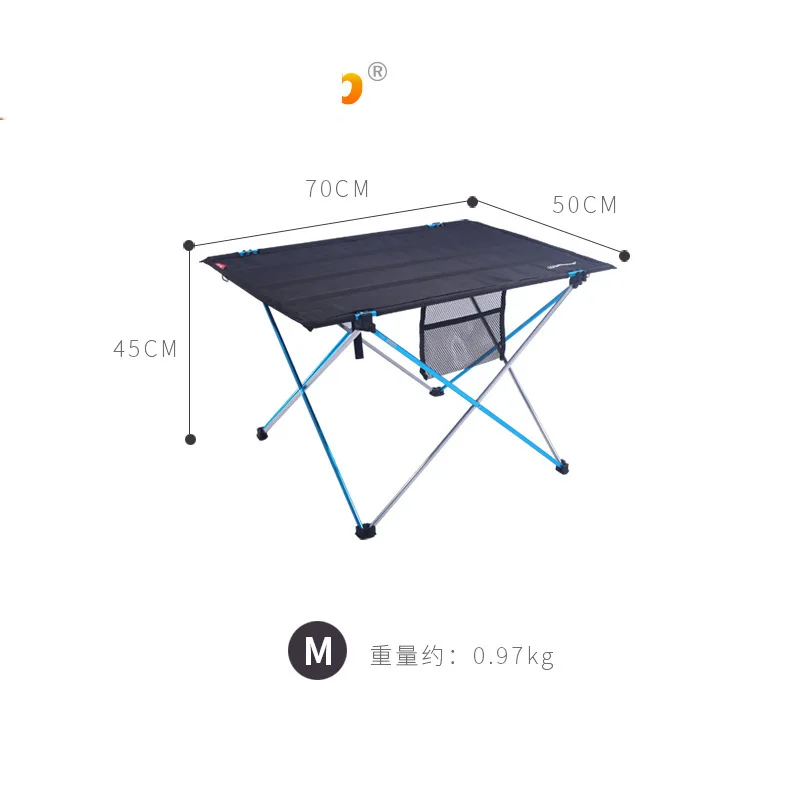  Outdoor Ultra light aluminum alloy portable folding table multifunctional camping Leisure Travel pi