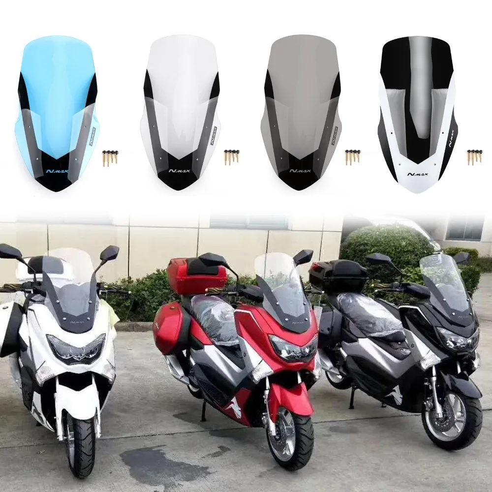 

Areyourshop Motorcycle Windscreen Windshield Deflector For Yamaha 2016-2018 NMAX155 N-MAX 125 NMAX 155 ABS Plastic Motor Wind