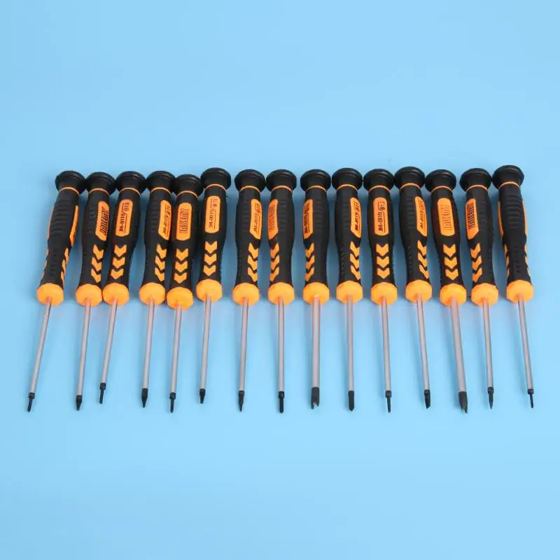 

Professional 15 in 1 Screwdriver Bag for iPad 3 4 iPhone 5s 6s Mobile Phone Tablets PC Repairing Flat Cross Pentalobe Torx Tools