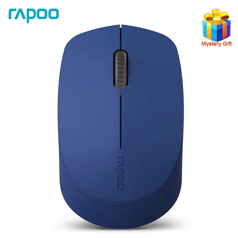 

Rapoo M100 Original Wireless Mouse Optical Silent Bluetooth Mouse with Bluetooth 3.0/4.0 and 2.4G Mini Noiseless Mice for Laptop