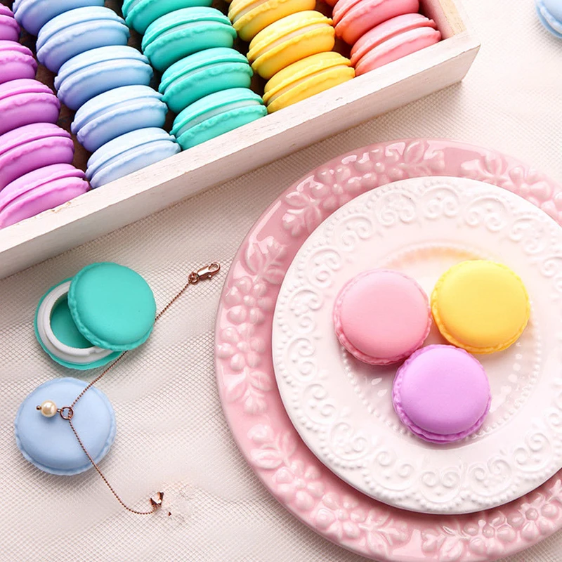 

New Fashion Cute Sweet Macarons Storage Box Candy Color For Jewelry Sundries Storage Box #261285