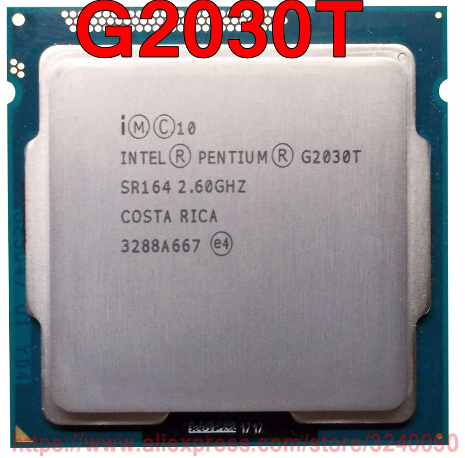 Оригинальный процессор Intel PENTIUM G2030T SR163 2 60 ГГц 3 м двухъядерный разъем 1155