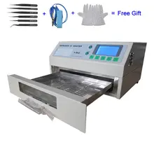 PUHUI T962 220 V 110 V инфракрасный нагреватель 800 W Reflow печь SMD сварочный аппарат пайка области 180*235 мм