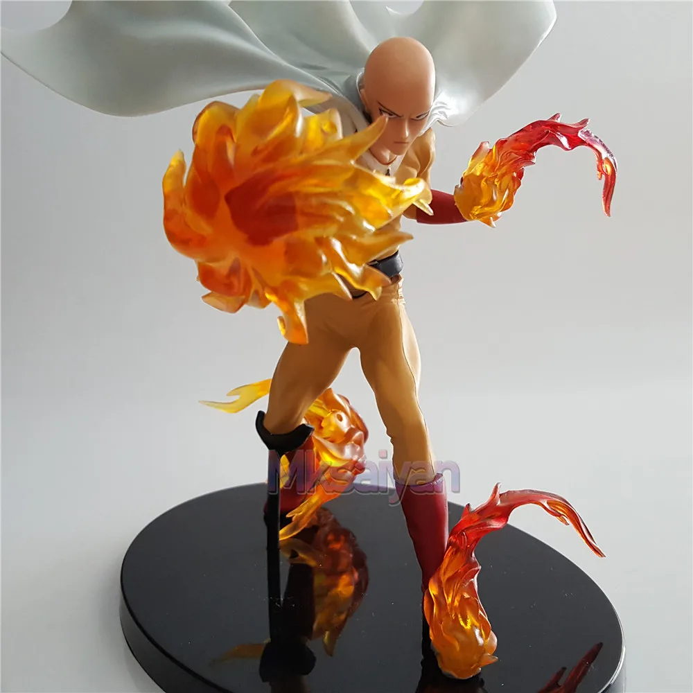 One Punch Man Saitama Sensei DIY Model Collectible DXF Action Figure Hero - Red Effect Power PVC Toy for Children - Anime Figure image 4