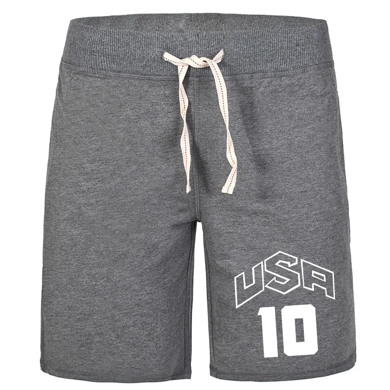 Летние модные пляжные шорты для мужчин с надписью «I Love USA 10 стиль отдыха классические дышащие однотонные Z хлопок Штаны с карманами