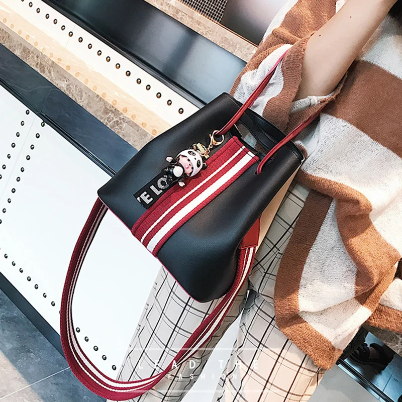Women Bucket Handbag Female Cartoon Messenger Shoulder Bag Ladies Fashion Crossbody Bags Multiple Matching Styles Tote SS7208 (12)