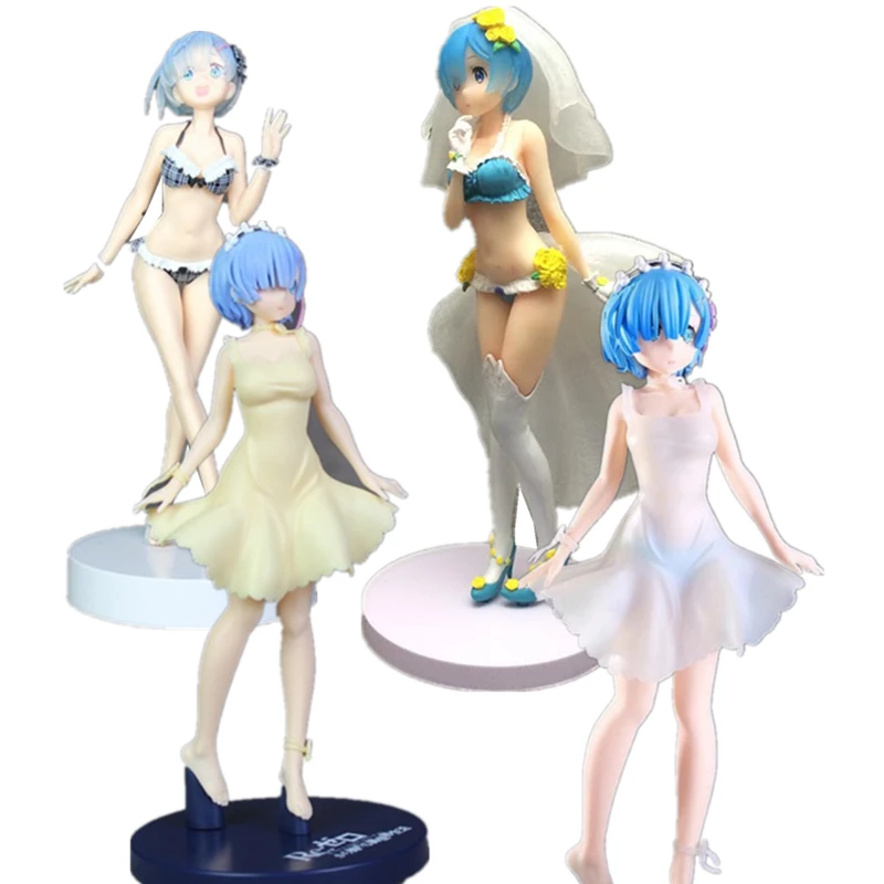 Фигурки аниме Re Zero Re: жизнь в другом мире сексуальные фигурки Rem купальник