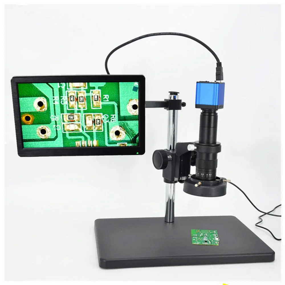 

16MP HDMI USB Industry Microscope Camera HD 1080P 180X C-mount Lens 52 LED Light source For Phone Repair