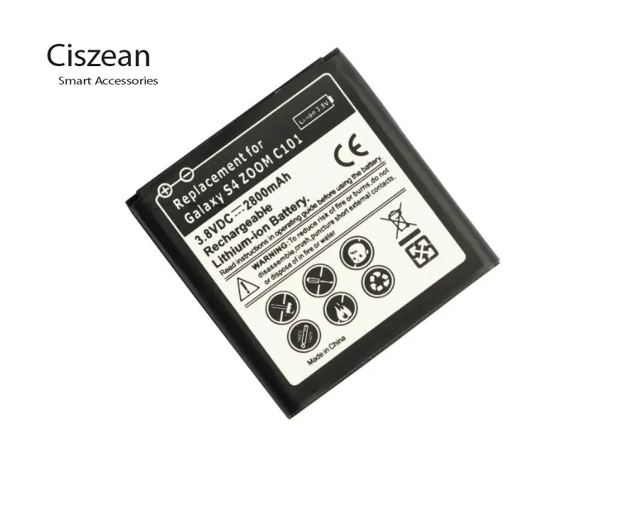 10 шт./лот 2800 мАч B740AC/K/E/U сменный литий ионный аккумулятор для Samsung Galaxy S4 Zoom C101 C1010 C105A
