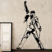 Vintage reina Freddie Mercury banda de música Rock vinilo pegatinas papel pintado para la decoración de la habitación dormitorio decoración para pared de salón
