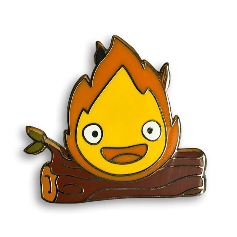 

calcifer howls moving castle gift Enamel pin