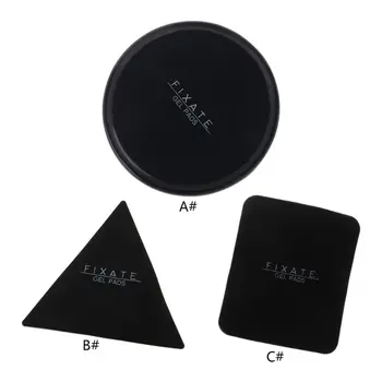 

PU Powerful Fixate Gel Pad Strong Stick Wall Sticker Casual Stick Flexible Square/Triangle/Round Black Kitchen Cabinet Parts