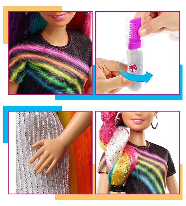 Colorful Hair Barbie7