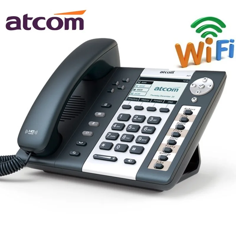 SIP телефон ATCOM A41W с поддержкой 4 линий|sip phone|ip phonewireless sip phone |