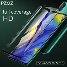 PZOZ закаленное стекло для Xiaomi mi x 3 Защита экрана 5D полное покрытие стекло для Xiaomi mi x3 смартфон защитная пленка 9H HD