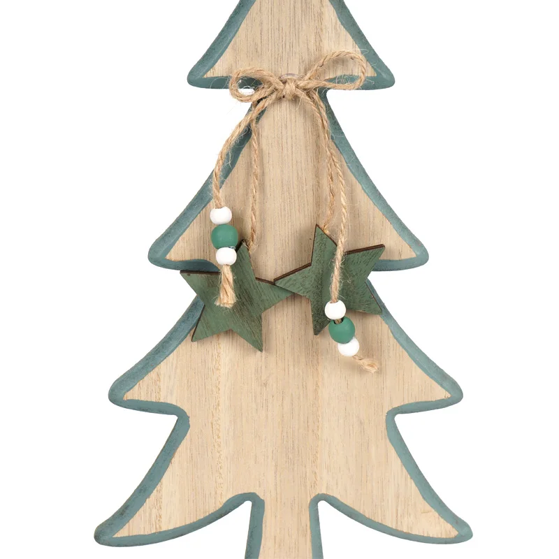 Рождественская елка arbol de navidad 1 пара деревянное домашнее украшение в виде дерева Рождественская подставка украшения для дома со звездой Рождественский Декор