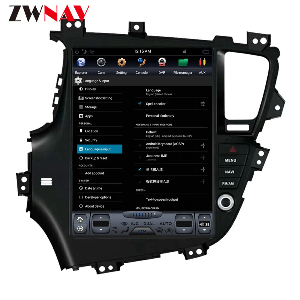 

ZWNVA Tesla IPS Screen Android 6.0 Car No DVD Player Radio GPS Navigation For KIA Optima KIA K5 2010 2012 2013 left hand drive