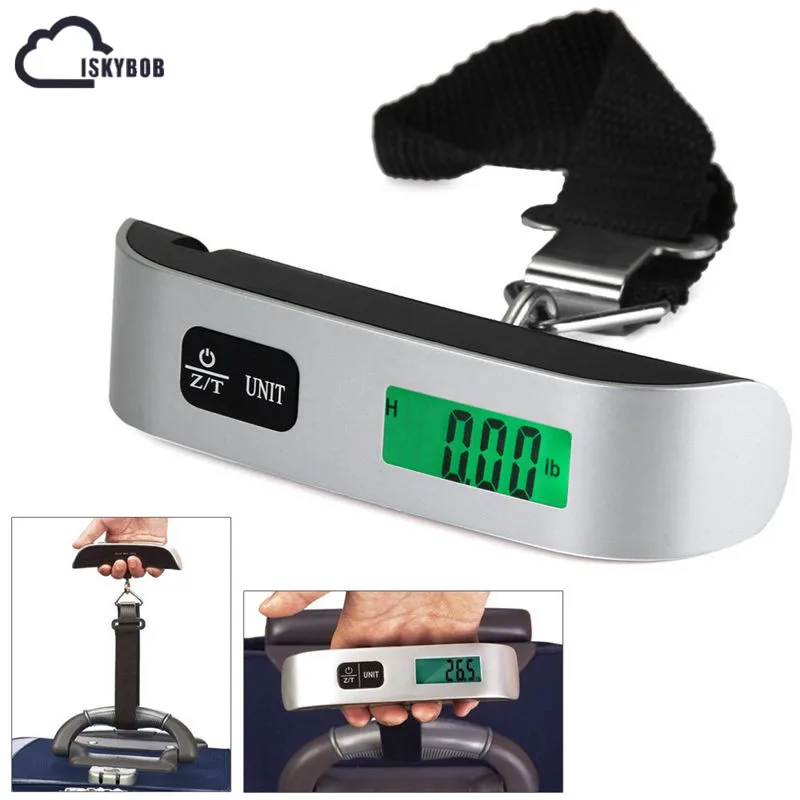 

New Durable 10 g-50 kg LCD Digital Hanging Luggage Scale Travel Electronic Weight