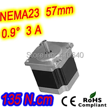 

6 pieces per lot high torque step motor 23HM30-3006S L 76 mm Nema 23 with 0.9 deg 3 A 135 N.cm and unipolar 6 lead wires