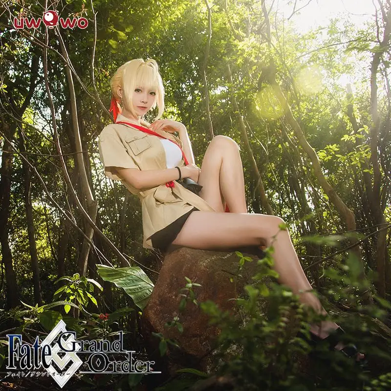 UWOWO аниме Fate Grand Order путешествие героический дух nero для косплея костюм FGO Женский
