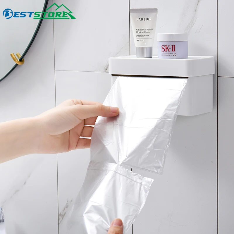 

Kitchen Bathroom Wall-Mounted Rubbish Garbage Bags Bin Holder Storage Container Hanging Wholesale And Retail