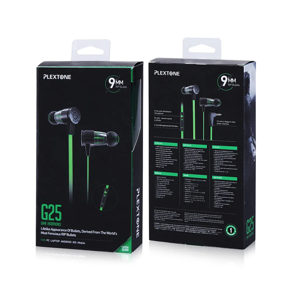 PLEXTONE G25 In-ear Gaming Earphones Stereo Headset Magnetic With Mic Wired Bass Earbuds for Computer Phone Sport (15)