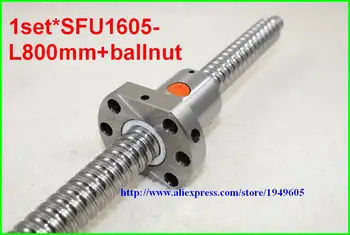 

SFU1605 ballscrew set : 1 pc SFU1605 Ball Screw - L800mm + 1 pc 1605 Ball Screw Nut for cnc parts