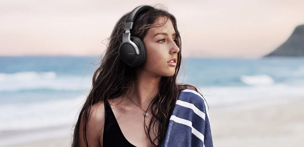 Ausdom ANC8 активный Шум шумоподавления Беспроводной Bluetooth наушники 20 часов проигрывания Hi-Fi супер бас путешествия гарнитуры с переносной чехол