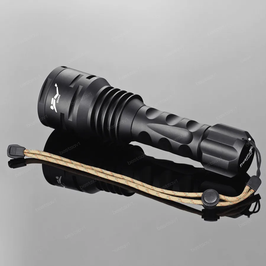 

TrustFire TR-DF003 5-mode 100M Waterproof Diving Flashlights 3*Bulb XM-L2 U2 LED