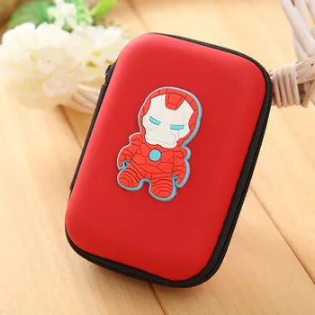 

New Arrival Silicone Coin Purse Ironman Anime Movie Super Hero Wallet Headset Storage Mini Change Pouch EVA Bags Cartoon Wallets