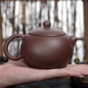 

Genuine beauty Xi Shi Yixing teapot famous handmade teapot Kung Fu tea purple clay ore pot 018