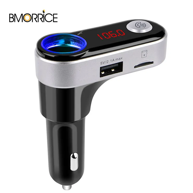 

BC09B Wireless FM Transmitter Car Mp3 Player Handsfree Bluetooth Car Kit Dual USB Charger Voltage Detector For iphone & Xiaomi