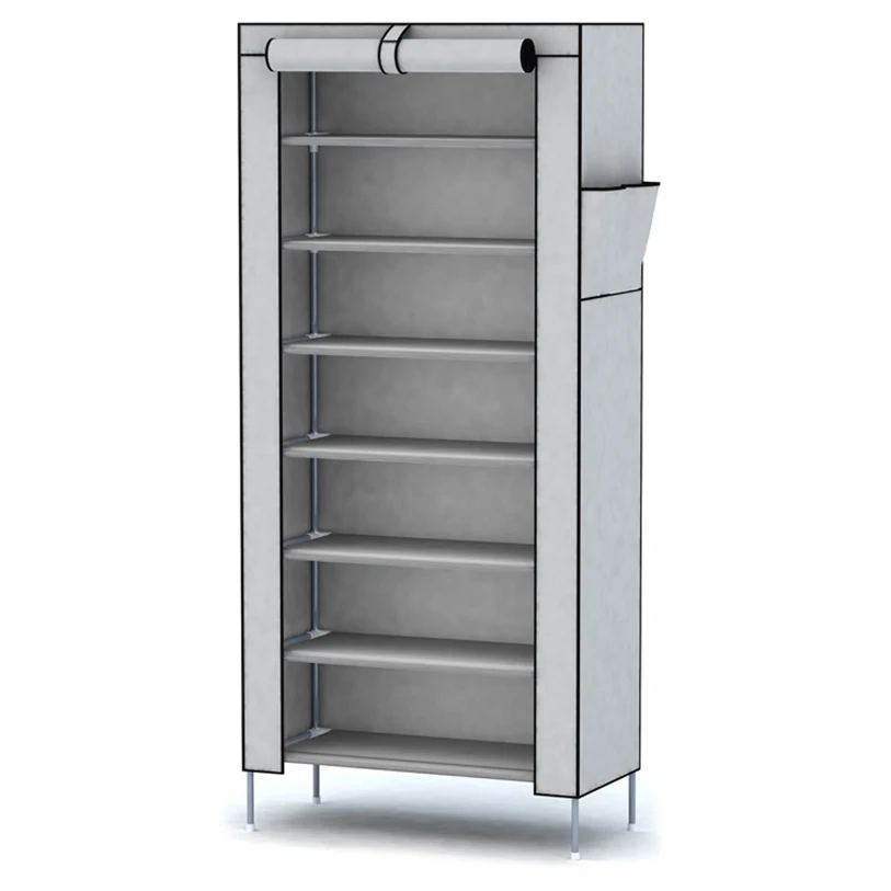

8 Layers Nonwoven Fabric Storage Shoes Rack Easy Installation Shoe Shelf Hallway Space Saving Closet Organizer Home Furniture